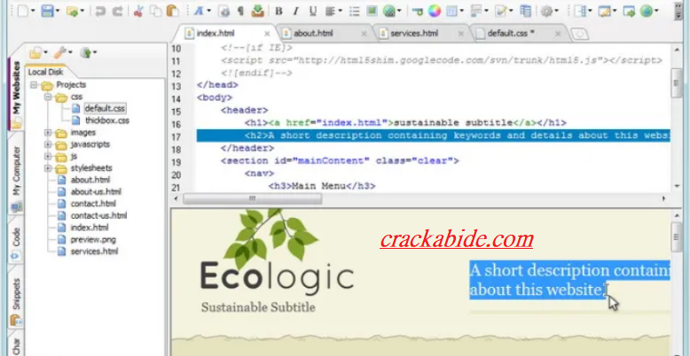 coffeecup html editor free download